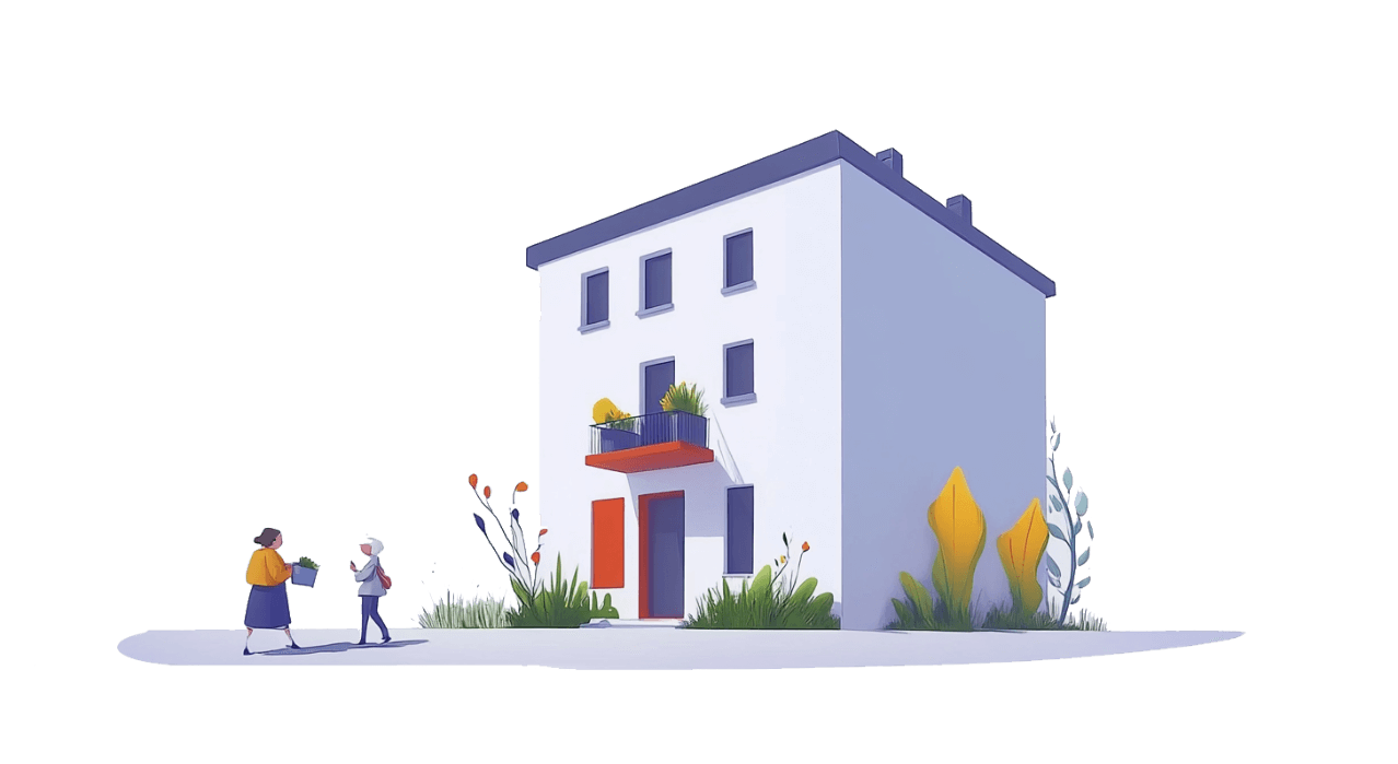 Wohnungsbaugesellschaft Velbert | Illustration - Haus